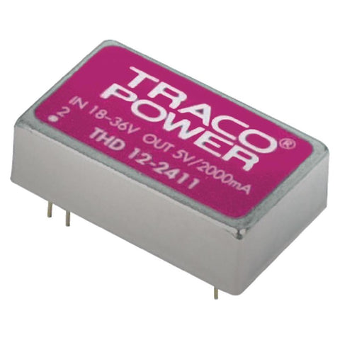TracoPower THD 12-2423 12WW DC-DC Converter Vin: 18 - 36 V/DC t