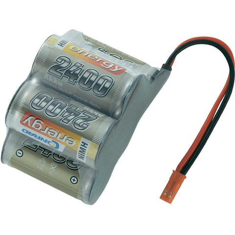 Conrad energy NiMH Sub-CReceiver battery pack6 V / 2400 mAh Bui