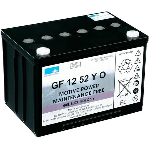 EXIDE Sonnenschein GF 12052 Y0, 12VV 52AhAh lead acid battery G