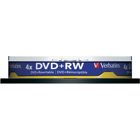 Verbatim DVD+RW blank 43488 10 Units 4.7 GB 120 min Label