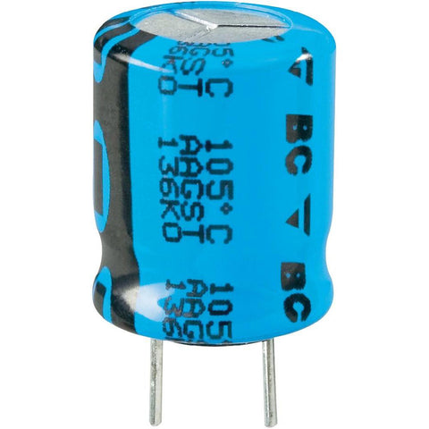 100µFµF Radial Electrolytic Capacitor 20%% 5mmmm Vishay 2222 13