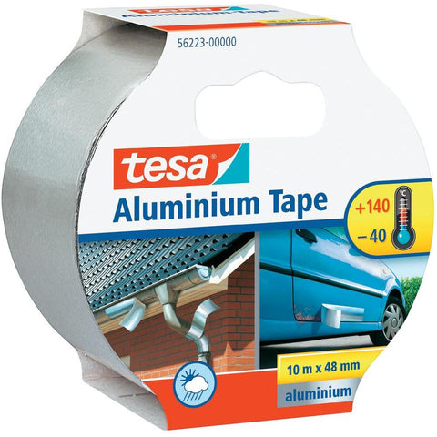tesa® Aluminium tape (L x W) 10 m x 50 mm Silver TESA® ALUMINIU