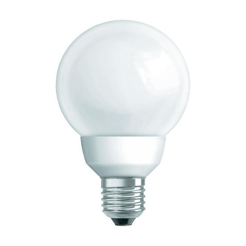 Osram 20 W E27 energy saving bulb, Warm white Mini globe 400832