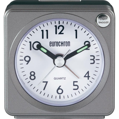 Eurochron - Grey Quartz Alarm Clock
