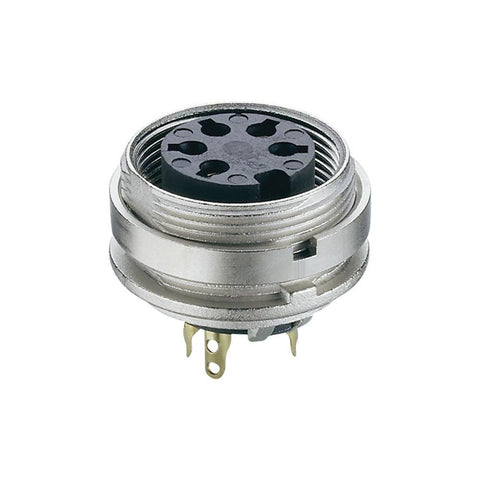Lumberg KGV 80 8-Pin DIN Socket, Flange, IEC 60130-9 Cu Zn