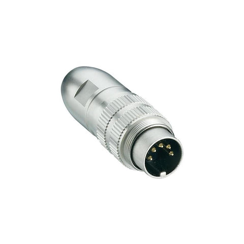 Lumberg 0332 05 5-Pin DIN Plug, Cable Mount, IEC 60130-9 Cu Zn