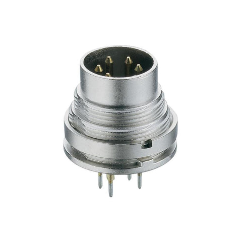 Lumberg SGR 40 4-Pin DIN Plug, Flange, IEC 60130-9 Cu Zn