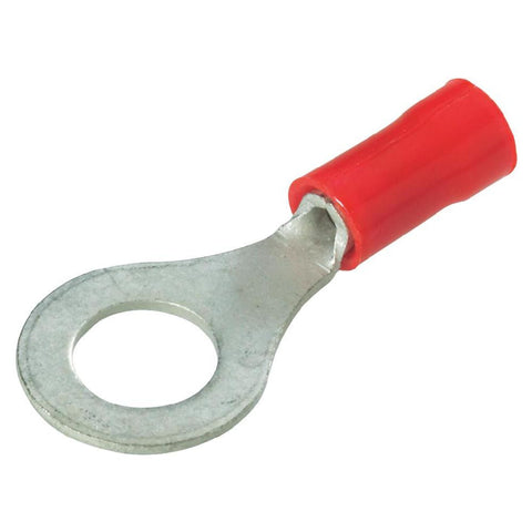 M4 Insulated Ring Terminal, Red, 0.25 - 1.6mm²mm², TE Connectiv