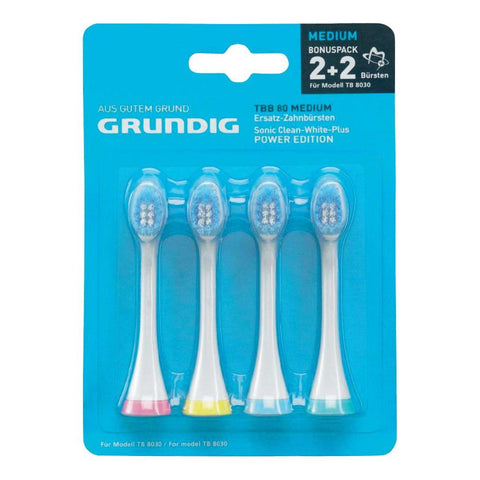 Grundig 4x Spare Toothbrush Heads