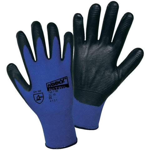 Worky 1165 Super Grip polyamide nitrile fine knitted glove size