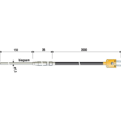 B & B Thermotechnik Temperature sensor; High-quality sensors, m