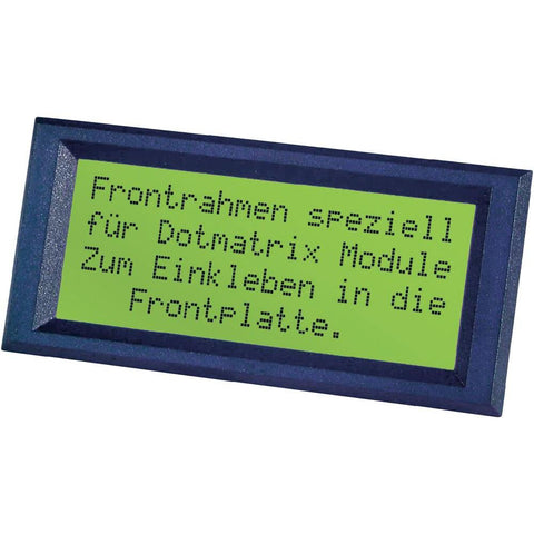 Front frame for dot matrix LCD modules Black (W x H) 77 mm x 37
