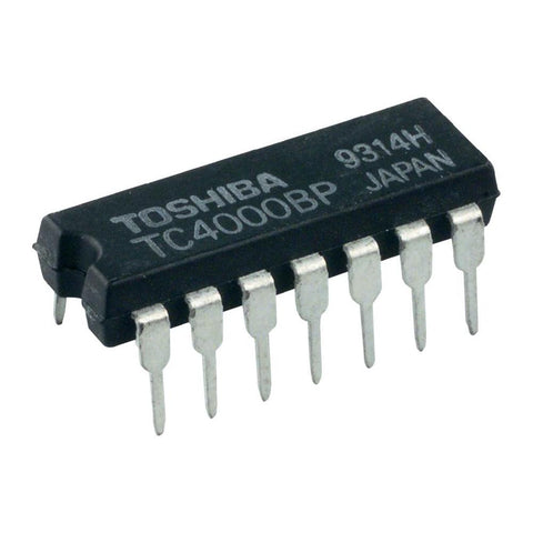 4073 CMOS IC, DIP14, Three AND gates with 3 inputs each