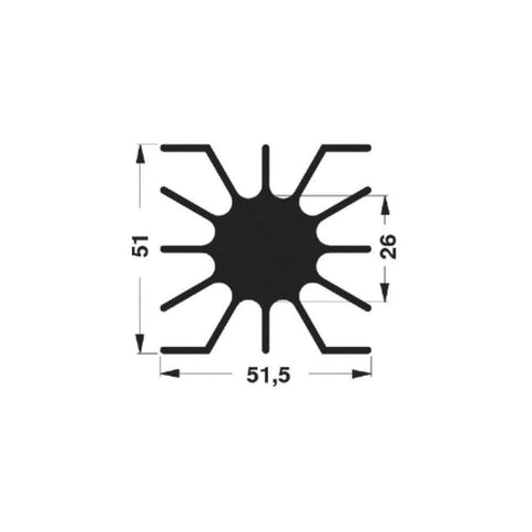 Led Heat Sink Sk 46 37.5 Me