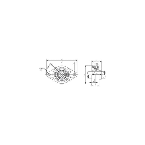 FLANGE BEARING UCFL 207 CAST IRON