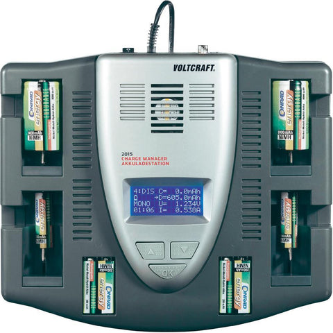 VOLTCRAFT 2015, 6-Slot Universal Battery Charger NiCd, NiMH