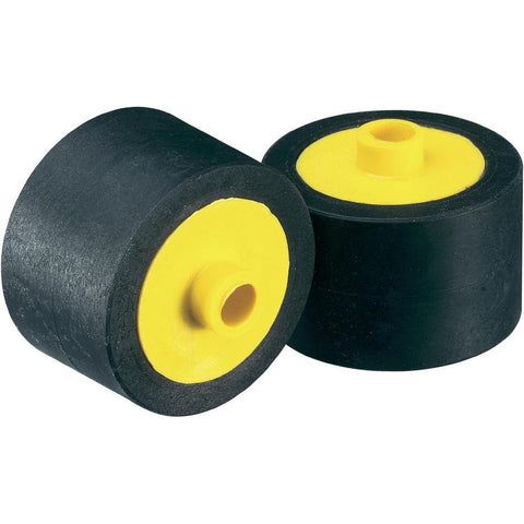 Roller with with rubber surface