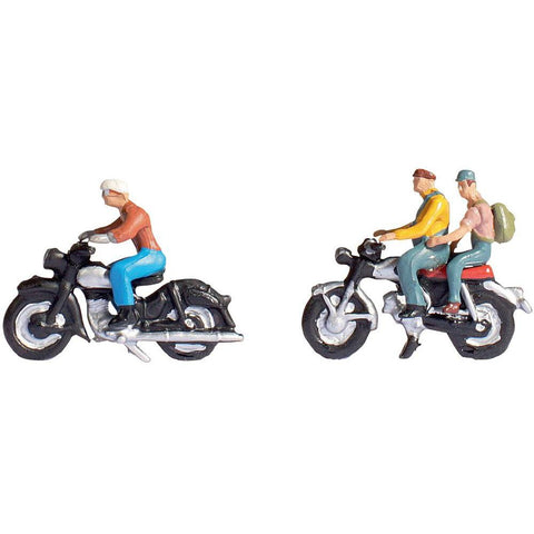 NOCH 15904 HO motor cyclists figures