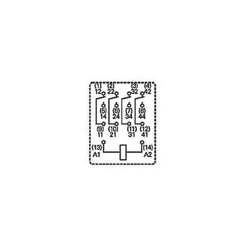 TE Connectivity PT570730 PCB Mount Relay 230VacVac 6AA 4 CO, 4P