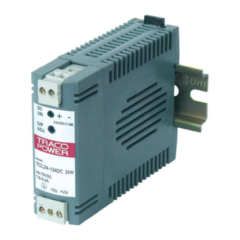TracoPower TCL 012-124DC DIN Rail DC-DC Converter 24 Vdc 1 A 12