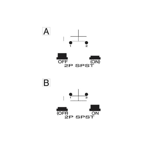 SCI Miniature button 3 A R13-24B2-05 BLACK Normally-closed N/A