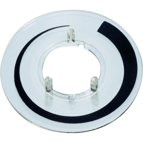 OKW Numbered dial for round knob dia 23 mm With lip Transparent