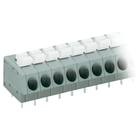 WAGO 804-113, 13-Way PCB Spring Terminal Block 5mmmm 24AA Grey,