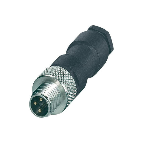 Pre-fabricated plug connection M8, soldered connection SACC-M 8