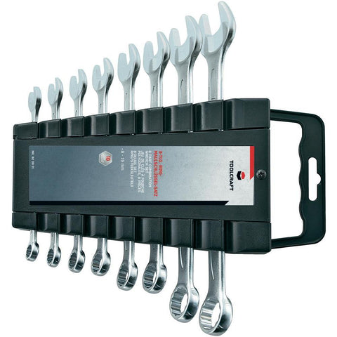 TOOLCRAFT TOOLCRAFT 8pcs. Ring-spanner-set + pins Spanner openi