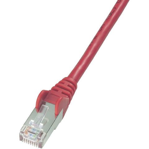 network cable (RJ45) CAT 5e F/UTP Red 1 m