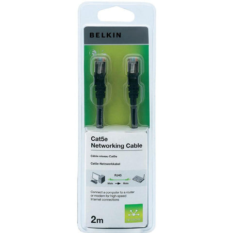 Belkin network cable (RJ45) CAT 5e Black